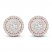 Diamond Stud Earrings 1/2 ct tw Round-Cut 10K Rose Gold