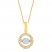 Unstoppable Love Diamond Necklace 10K Yellow Gold 19"