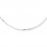 Box Chain Necklace 10K White Gold 22" Length