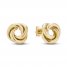 Love Knot Stud Earrings 14K Yellow Gold