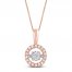 Unstoppable Love Diamond Necklace 1/2 ct tw 10K Rose Gold 19"