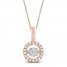 Unstoppable Love Diamond Necklace 1/2 ct tw 10K Rose Gold 19"