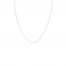13" Adjustable Children's Cable Chain 14K White Gold Appx .7mm