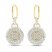 Diamond Earrings 3/8 ct tw Round-cut 10K Yellow Gold