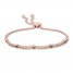 Le Vian Diamond Bolo Bracelet 1-1/5 ct tw 14K Strawberry Gold