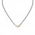 Diamond Necklace 1/3 ct tw 10K Yellow Gold/Stainless Steel