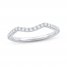 The Kiss Diamond Wedding Band 1/4 ct tw Round-cut Platinum