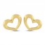 Heart Earrings 10K Yellow Gold