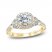 Monique Lhuillier Bliss Diamond Engagement Ring 1-7/8 ct tw Round, Marquise & Pear-shaped 18K Yellow Gold
