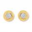 Diamond Earrings 1/15 ct tw Round-cut 10K Yellow Gold