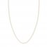 Adjustable 22" Cable Chain 14K Yellow Gold Appx. .9mm