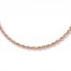 Rope Necklace 14K Rose Gold 20" Length