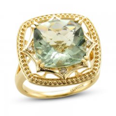 Le Vian Creme Brulee Quartz Ring 1/20 ct tw Diamonds 14K Honey Gold