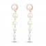 Cultured Pearl Drop Earrings Sterling Silver