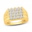 Men's Diamond Ring 1-1/2 ct tw Round-cut 10K Yellow Gold