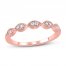 Diamond Anniversary Ring 1/10 ct tw in 10K Rose Gold