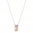 Le Vian Amethyst Cat Necklace 1/5 ct tw Diamonds 14K Strawberry Gold 18"