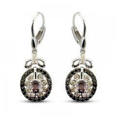 Le Vian Creme Brulee Spinel Earrings 7/8 ct tw Diamonds 14K Vanilla Gold