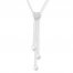 Diamond Heart Necklace 1/4 carat tw 10K White Gold