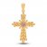 Rose Cross Charm 14K Two-Tone Gold