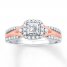 Diamond Engagement Ring 5/8 Carat tw 14K Two-Tone Gold