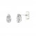 Lab-Created Diamonds by KAY Stud Earrings 1 ct tw Pear-Shaped 14K White Gold
