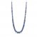 Blue Lab-Created Sapphire Necklace Sterling Silver 17"
