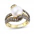 Le Vian Chocolatier Pearl Ring 1-1/5 ct tw Diamonds 14K Honey Gold