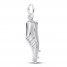 Track Shoe Charm Sterling Silver