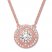 Emmy London Diamond Necklace 1/2 ct tw 10K Rose Gold