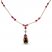 Le Vian Chocolatier Quartz/Sapphire Necklace 1 ct tw Diamonds 14K Strawberry Gold