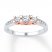 Diamond Ring 1/2 ct tw Round-cut 10K Two-Tone Gold