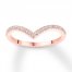 Diamond Wedding Band 1/8 ct tw Round-cut 14K Rose Gold