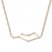 Gemini Zodiac Necklace 1/10 ct tw Diamonds 10K Yellow Gold