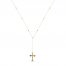 Crucifix Necklace 10K Yellow Gold 18"