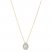 Le Vian Opal & Diamond Necklace 1/8 ct tw 14K Honey Gold 18"