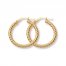 Hoop Earrings 14K Yellow Gold 25mm