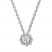 Diamond Necklace 1/4 ct tw Round-cut 10K White Gold