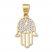 Hamsa Charm 10K Yellow Gold