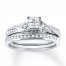 Diamond Bridal Set 1/2 carat tw 10K White Gold