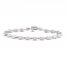 Lab-Created Opal Bracelet Oval-cut Sterling Silver