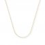 Bead Chain Necklace 14K Yellow Gold 16" Length