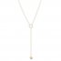 Disc Lariat Necklace 14K Yellow Gold