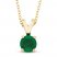 Certified Emerald Necklace 14K Yellow Gold 18"