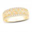 Diamond Anniversary Ring 1/2 ct tw Round-cut 10K Yellow Gold