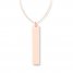 Vertical Bar Necklace 14K Rose Gold