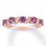 Amethyst & Diamond Ring 14K Rose Gold