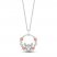 Disney Treasures Diamond Bambi Necklace 1/6 ct tw Sterling Silver/10K Rose Gold 17"