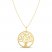 Tree of Life Necklace 10K Yellow Gold 18"