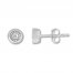 Diamond Solitaire Earrings 1/4 ct tw Round-cut 10K White Gold
